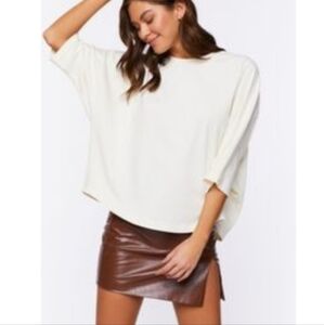 Forever 21 Oversized Drop Sleeve Tee